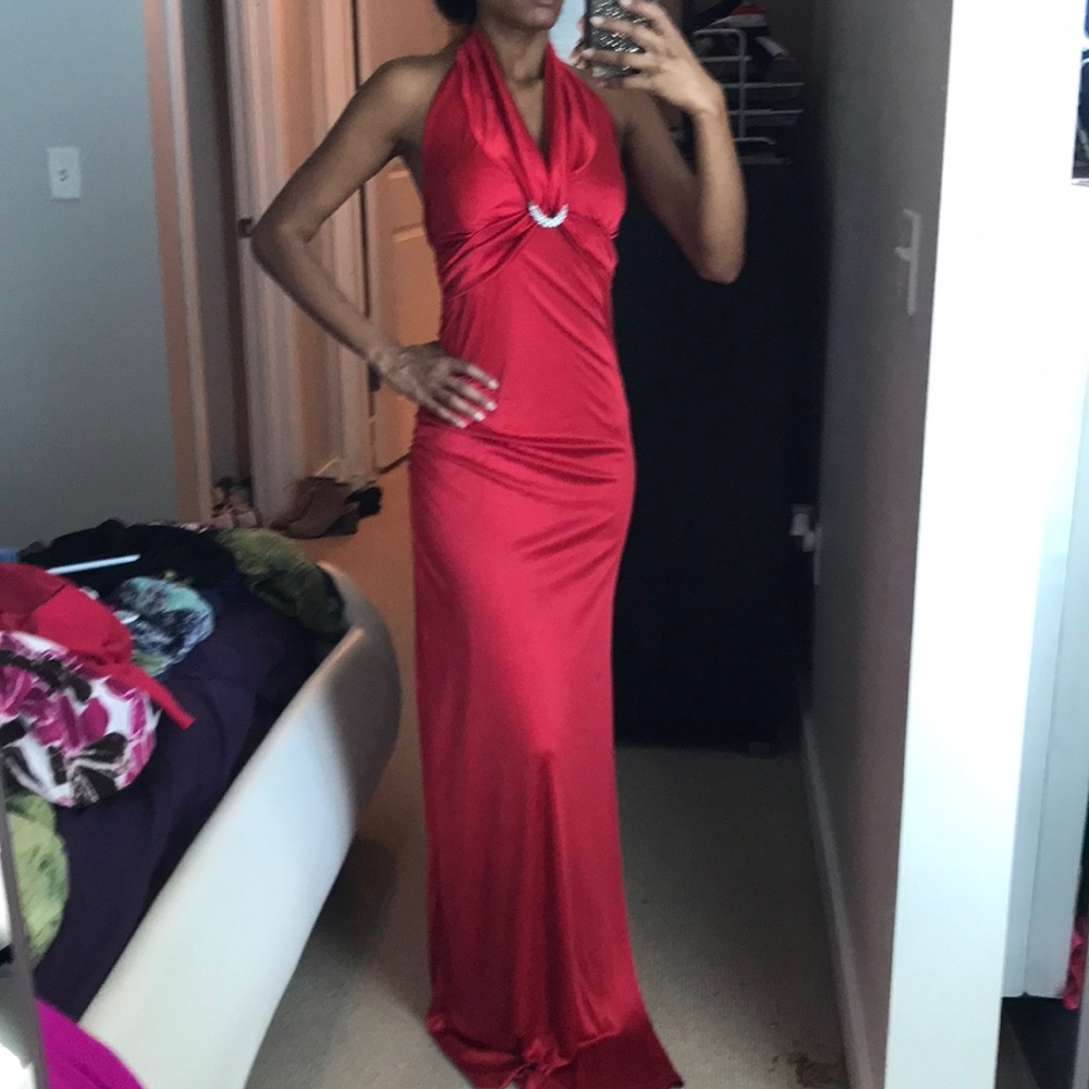 Red promo gown size small